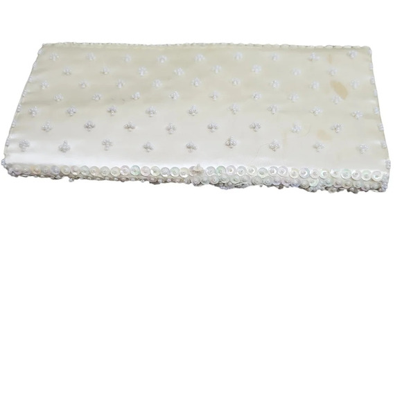 Vintage Beaded Scalloped Sequin Flower Wallet - Picture 3 of 6